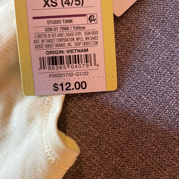 All In Motion Girl’s Sleeveless Studio Tank - Picture 3 of 3